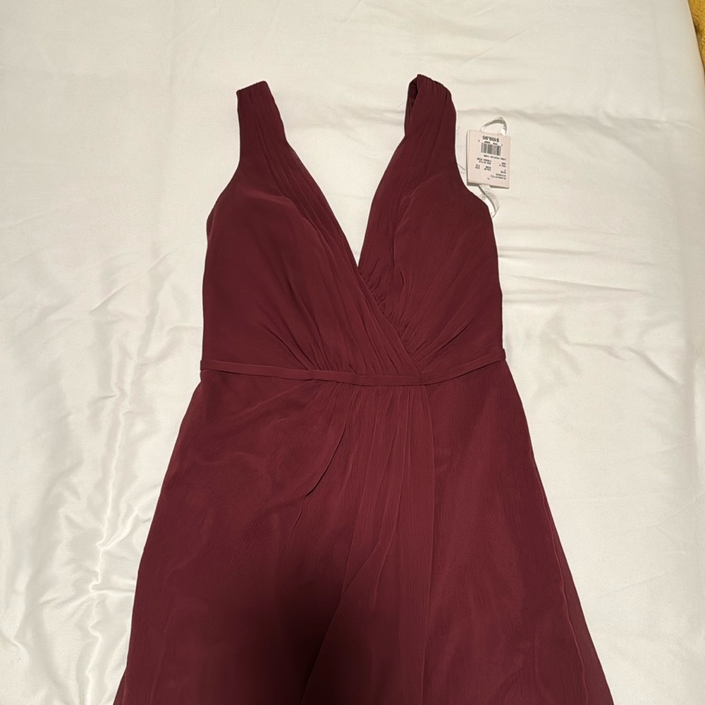 Wine maxi dress